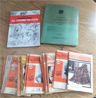 Vintage Workbasket Mags, 4-H Book, Farm Book