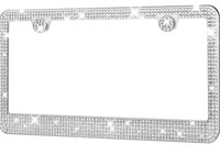 HOTOR Rhinestone Diamond License Plate Holder