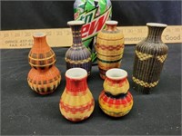 Mini woven vases
