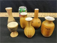Small woven vases