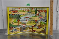 Vintage cardboard game board