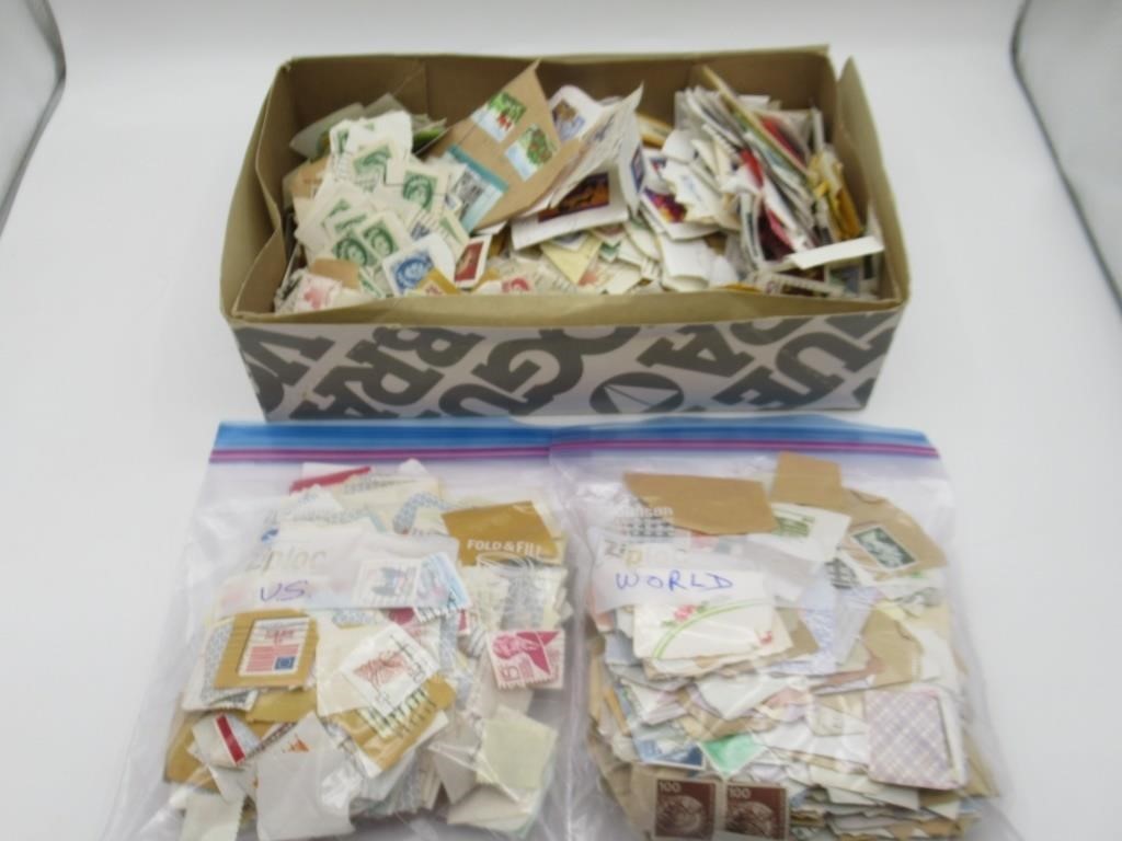 LARGE SELETION OF US, WORLD AND CANADIAN STAMPS