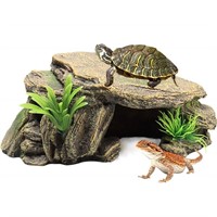 La La Pet® Reptile Hide Box Reptile Hideouts Resin