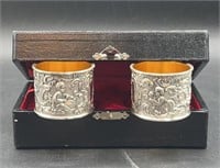 Shreve Crump & Low Silver Plated Napkin Rings