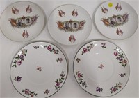Flowered Plates, King George V Plates