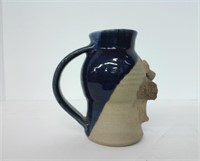 Mahon-style Handmade Pottery Figural Handled Mug