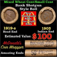 Small Cent Mixed Roll Orig Brandt McDonalds Wrappe