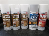 5 Zinsser Primer Sprays-various types
