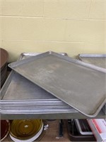 (10) Full Sheet Aluminum Bakery Pans