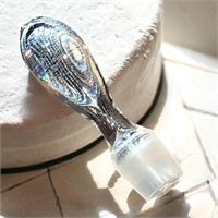 Large Solid Crystal Wine Cruitt Decanter Stopper