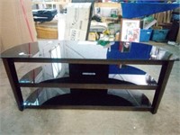 Tempered 3 Tiered TV/ Media Stand in Great