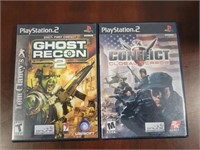 PS2 GHOST RECON 2 /CONFLICT VIDEO GAMES