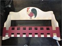 Vintage Rooster Kitchen Holder / Shelf