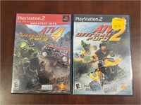 TWO PLAYSTATION 2 VIDEO GAMES (ATV)