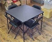 Cosco Folding Card Table w/4 Chairs