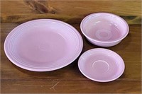 Fiestaware Plate, Bowl & Saucer