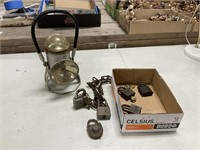 Locks and Vintage Lantern