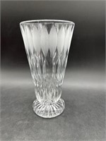 Vintage Vase Crystal Frosted Asymmetrical Shape