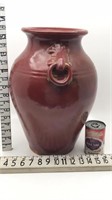Large Ceramic Vase Rust Color
