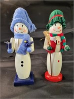 Snowman Wooden Nutcrackers