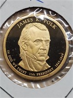 2009-S Proof James Polk Presidential Dollar