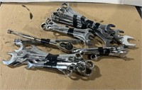 Combination Wrenches and a 1/2" Ratchet