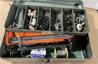 Vintage Metal Tacklebox with Plumbing Parts