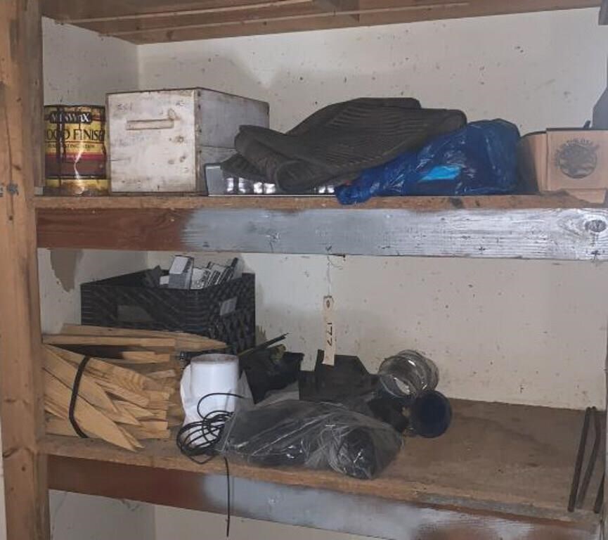 Contents of 2 shelves