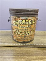 Snowdrift Brand Coconut Shred 25 Pd Tin- Great