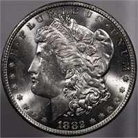 1882-CC Morgan Dollar Carson City Wild West UNC