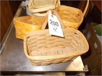 (3) Longaberger Baskets & Other!