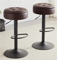 2 Rucken Dark Brown Bar Stools