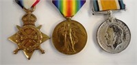 Set of three New Zealand WWI named war medals