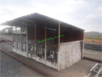Calf Hutches- 3 Stalls-Grain Feeders/Buckets