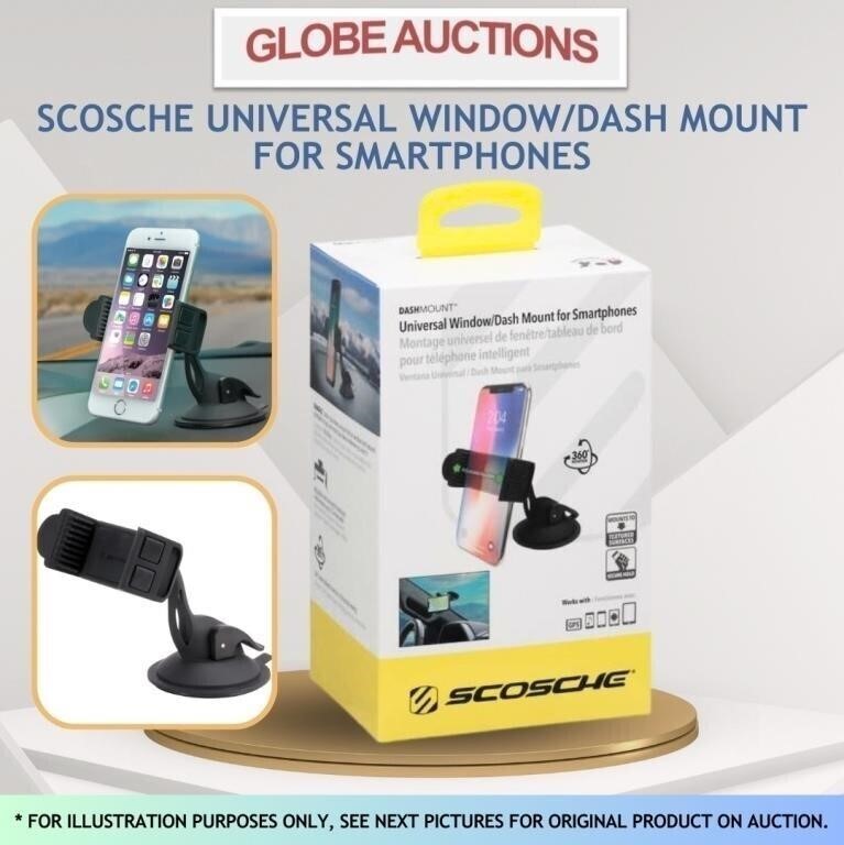 SCOSCHE UNIVERSAL WINDOW/DASH MOUNT FOR SMARTPHONE