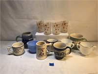 Lot of Vintage Glasses and Mugs