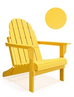 Folding Adirondack Chair - Durable HDPE Poly Lumbe