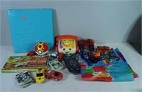 Assorted Kids Toys, Cards and Binder for Cards