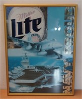 Miller Lite Navy Proud Framed Picture