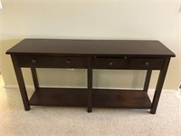 Wood Buffet Table with Drawers