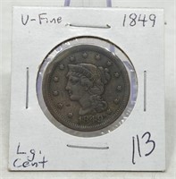 1849 Cent VF