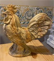 Plaster Rooster 13 inches tall