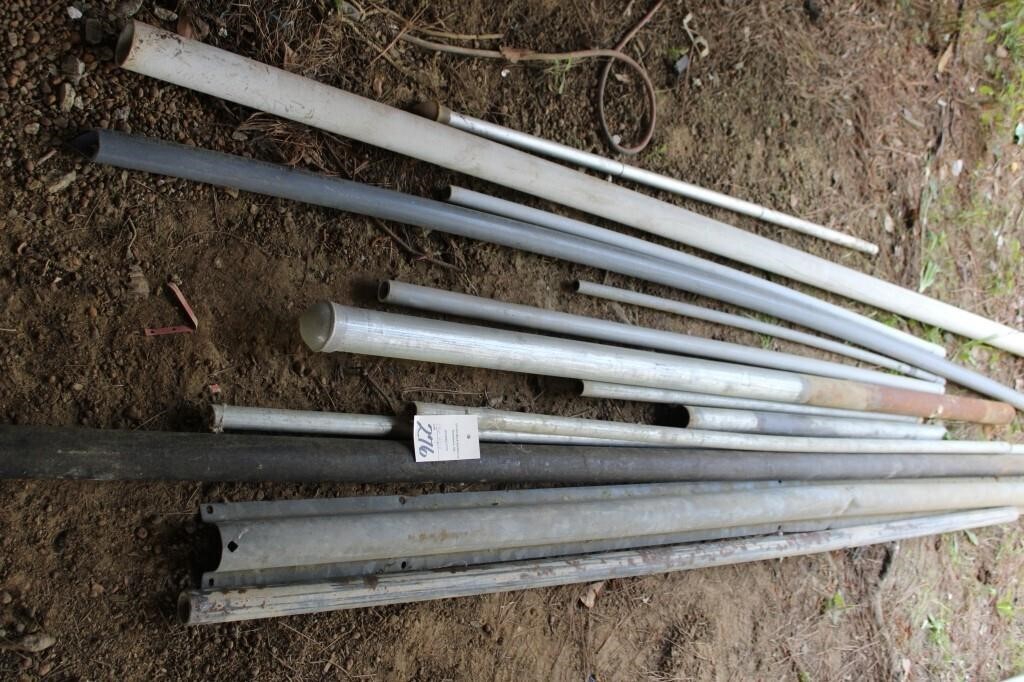 Galvanized, Steel, PVC Pipe