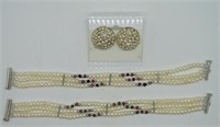 Seed Pearl Bracelets & Earrings