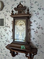 Handcrafted Mantel Clock- Unmarked; Includes