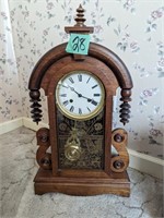 Handcrafted Mantel Clock- Unmarked