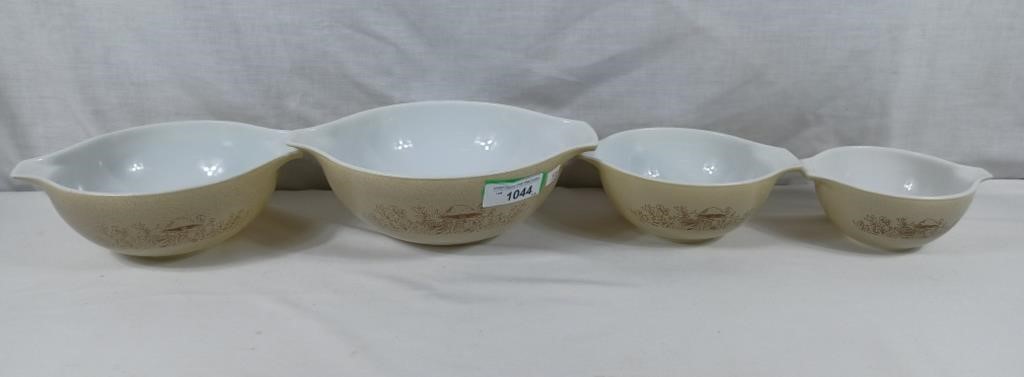 Pyrex Cinderella mixing bowls Mushroom