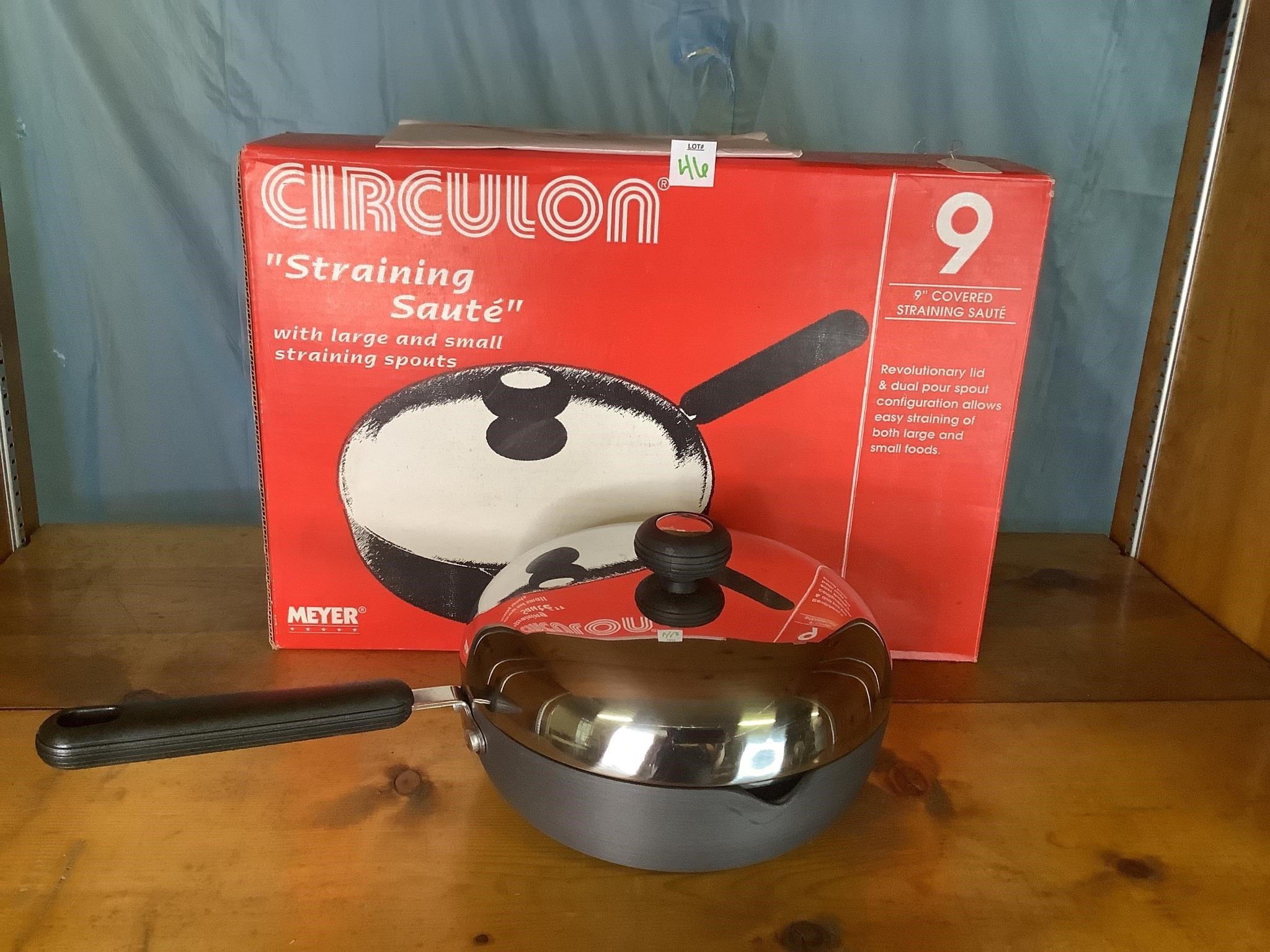 9" Covered Straining Sauté Skillet