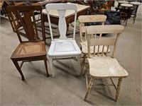 Lot of 4 Antique Side Chairs