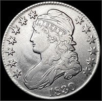 1830 Capped Bust Half Dollar LIGHTLY CIRCULATED